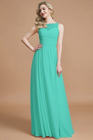 Vestido de Dama de Honor de Barco de Natural de Hasta el suelo de Sin mangas - Foto 20