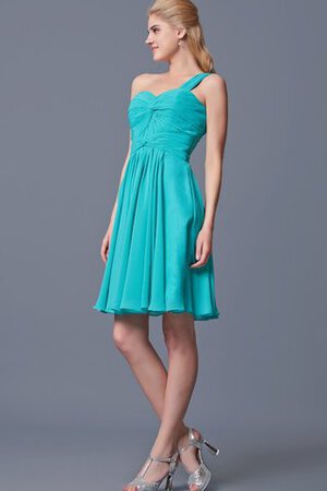 Robe douce seize courte avec chiffon avec sans manches fermeutre eclair ruché - Photo 2