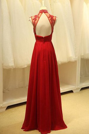 Spitze plissiertes langes knielanges Ballkleid mit Knöpfen mit gekappten Ärmeln - Bild 2