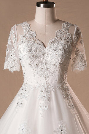 Robe de mariée ligne a avec lacets de princesse fantastique a eglise - Photo 5