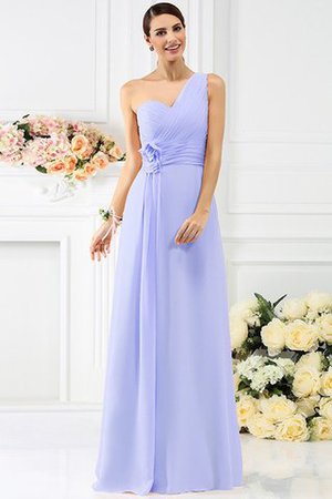 Robe demoiselle d'honneur longue plissé manche nulle avec fronce en chiffon - Photo 17