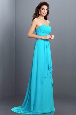 Vestido de Dama de Honor de Corte princesa de Corte-A de Cola Barriba de Cremallera - Foto 3