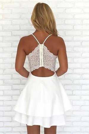 Abito laurea cerniera naturale vendita calda a-line senza maniche in chiffon - Foto 3