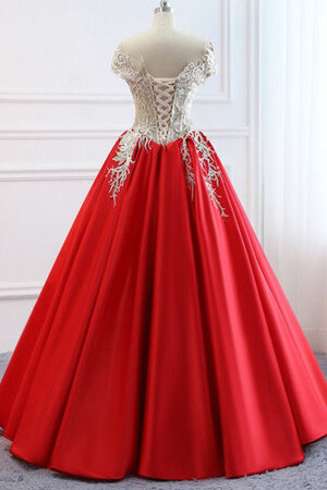 Vestido de Novia de Corte princesa de Honorable de Encaje Adorno de Escote sin tirantes - Foto 5
