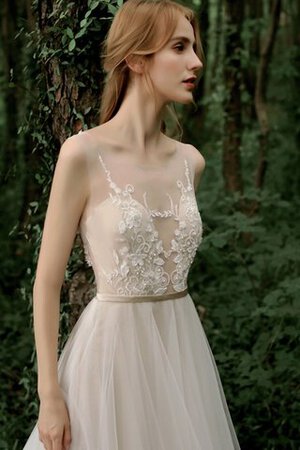 Robe de mariée v encolure fermeutre eclair avec bouton divin moderne - Photo 6