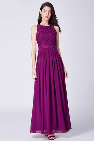 Abito da damigella in chiffon pudica formale e informale alla moda in pizzo con perline - Foto 2