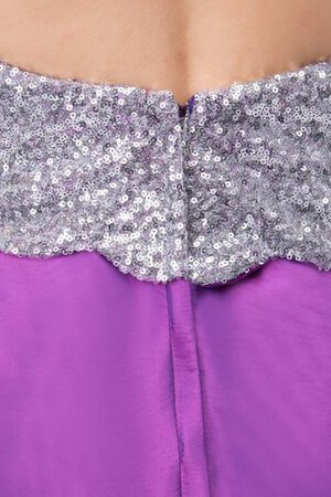 Ärmellos Schlüsselloch Rücken Paillettenbesetztes Meerjungfrau Abendkleid mit vorne Schlitz - Bild 6