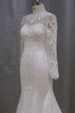 Abito da Sposa in Pizzo in pizzo A Terra Sirena Naturale Allacciato - Foto 2