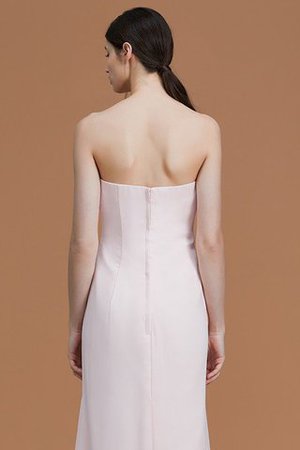 Natürliche Taile Trägerlos A Linie Gerüschtes Prinzessin Brautjungfernkleid - Bild 7