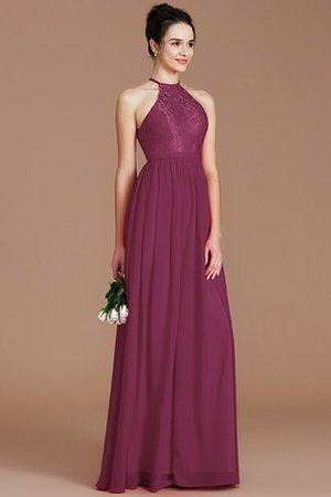 Prinzessin Normale Taille Reißverschluss Neckholder Chiffon Brautjungfernkleid - Bild 10