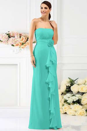 Robe demoiselle d'honneur longue manche nulle avec chiffon avec zip de fourreau - Photo 15