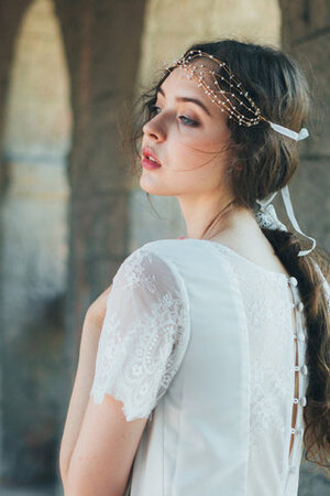 Robe de mariée couvert de dentelle asymétrique délicat sexy nature - Photo 3