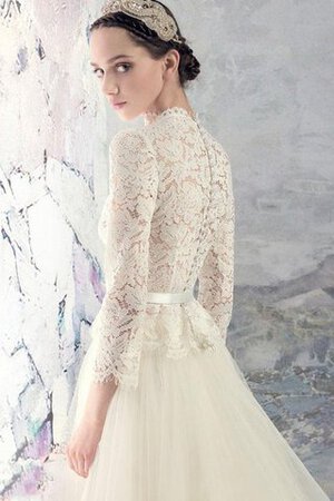 Abito da Sposa a riva in Tulle Semplice Lupetto moda alta bassa - Foto 2