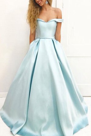 Clasico Vestido de Fiesta de Corte-A en Satén de Manga tapada - Foto 1