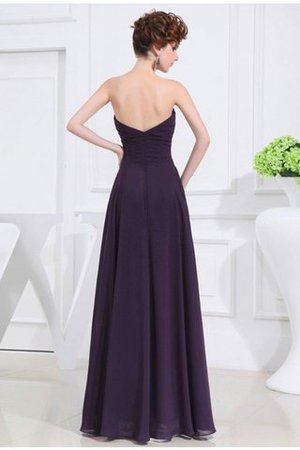 Reißverschluss Plissiertes A-Linie Drapiertes Bodenlanges Brautjungfernkleid - Bild 30