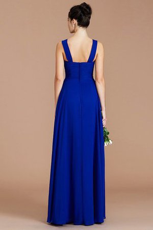 Robe demoiselle d'honneur naturel en chiffon de col en cœur jusqu'au sol d'empire - Photo 36