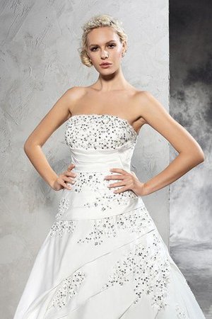 Reißverschluss Trägerlos Duchesse-Linie Ärmelloses Anständiges Brautkleid - Bild 7
