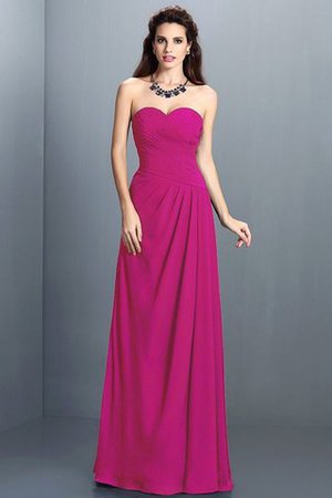 Robe demoiselle d'honneur longue plissé de princesse avec fronce a-ligne - Photo 11