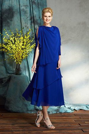 Boot-Ausschnitt Prinzessin Ärmelloses Knielanges Wadenlanges Brautmutterkleid - Bild 6