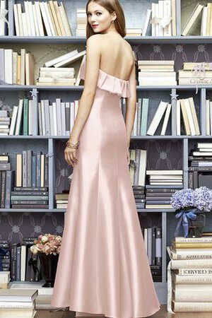 A-Linie Herz-Ausschnitt langes einfaches Brautjungfernkleid - Bild 1