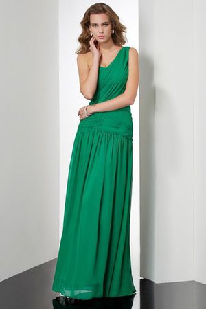 Abito da Sera A-Line Principessa Cerniera in Chiffon Lungo - Foto 1