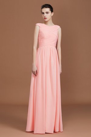 Prinzessin A-Line Normale Taille Auffällig Ärmelloses Brautjungfernkleid - Bild 3