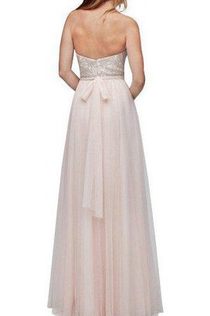 Vestido de Dama de Honor de Corte-A en Tul de Apliques de Escote Corazón - Foto 2