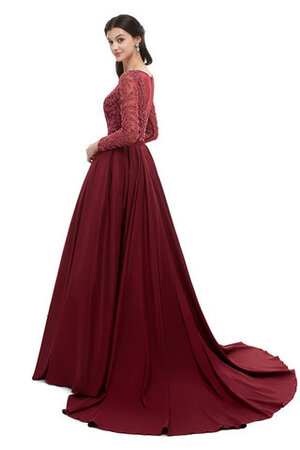 Natürliche Taile Beliebt Anständiges Pompöse Ballkleid mit Reißverschluss - Bild 4