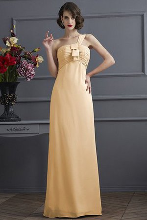 Robe demoiselle d'honneur longue plissé avec sans manches collant en chiffon - Photo 12