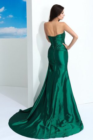 Plissiertes Taft Sweep Zug Drapiertes Sexy Abendkleid - Bild 2