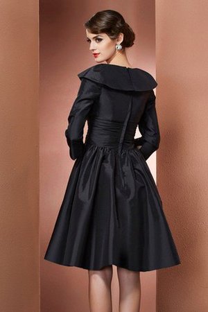 A Linie Reißverschluss Prinzessin Brautmutterkleid mit V-Ausschnitt mit Natürlicher Taille - Bild 2