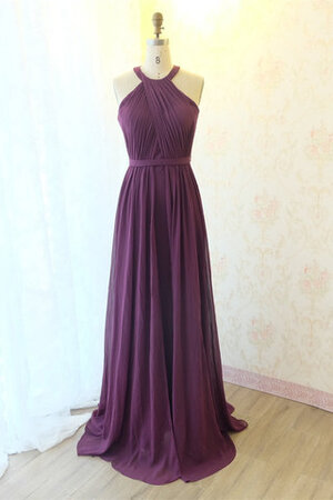 Robe de soirée belle en satin extensible fermeutre eclair longue romantique - Photo 1