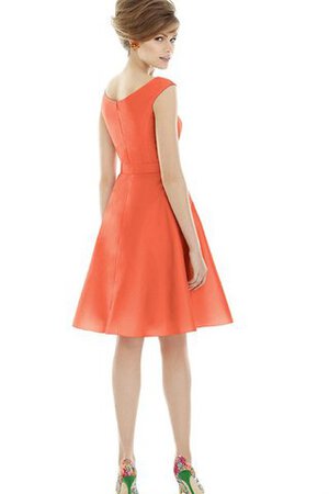 Vestido de Dama de Honor de Corte-A de Plisado de Barco - Foto 2