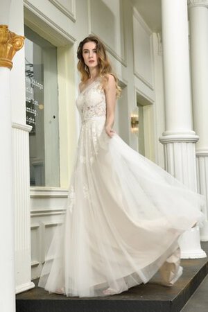 Robe de mariée joli boutonné de traîne courte fermeutre eclair intemporel - Photo 7