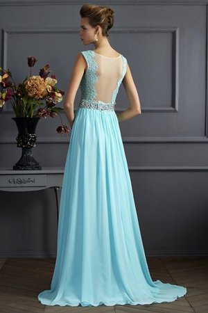 A Linie Breiter Träger Spaghetti Träger Ballkleid ohne Ärmeln mit Empire Taille - Bild 2