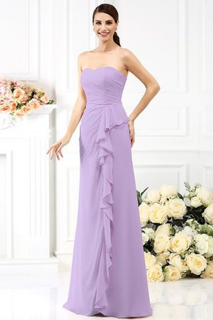 Chiffon Herz-Ausschnitt Plissiertes Formelles Bodenlanges Ballkleid - Bild 19