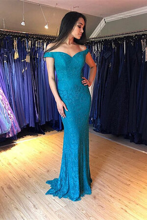 Zart Sweep Train Spitze Pompöse Ballkleid mit Bordüre - Bild 2