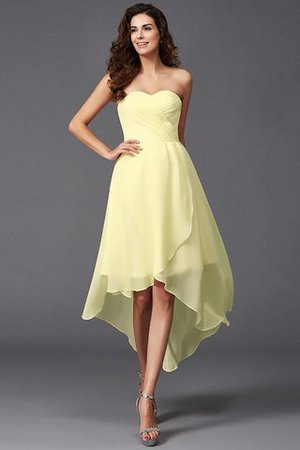 Normale Taille Hoch Niedrig Prinzessin Chiffon Rocklänge-asymmetrisches Brautjungfernkleid - Bild 7