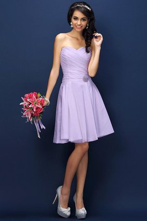 Robe demoiselle d'honneur bref naturel plissé au drapée textile taffetas - Photo 20