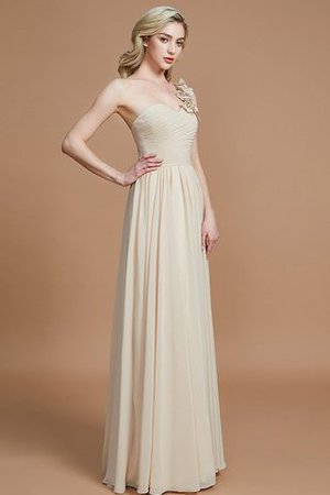 Abito da Damigella Monospalla Senza Maniche in Chiffon A-Line Principessa - Foto 2