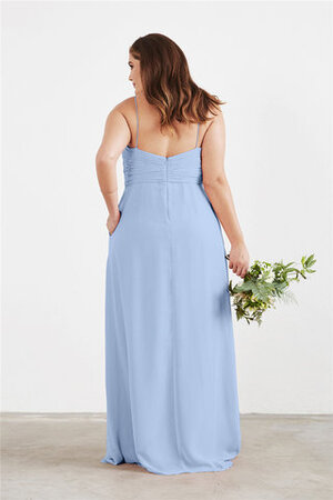 Robe demoiselle d'honneur lache charmant ruchés plongeants longue elegante - Photo 2