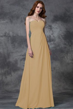 Robe demoiselle d'honneur longue jusqu'au sol manche nulle avec chiffon de princesse - Photo 6