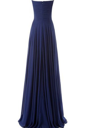 Empire Taille a linie trägerloser Ausschnitt Ärmellos bodenlanges Brautjungfernkleid - Bild 3