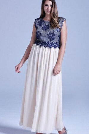 Abito da Damigella Cappellino in Chiffon Lungo in pizzo - Foto 4