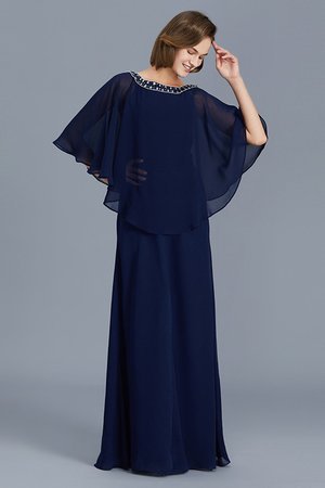 Lange Ärmeln Etui Ausgezeichnet Chiffon Bodenlanges Brautmutterkleid - Bild 4