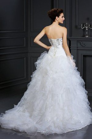 Robe de mariée delicat longue de bustier cordon de mode de bal - Photo 2