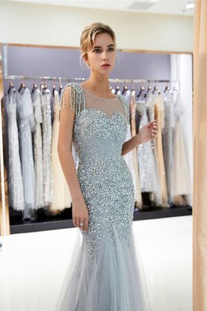 Engelhaft Normale Taille Kurze Ärmeln Festliches Bodenlanges Ballkleid - Bild 6