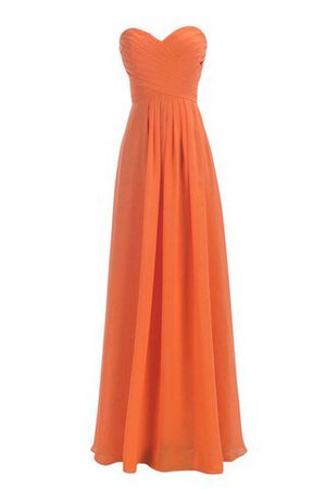Robe demoiselle d'honneur ligne a entrecroisé longueur au ras du sol manche nulle avec chiffon - Photo 42