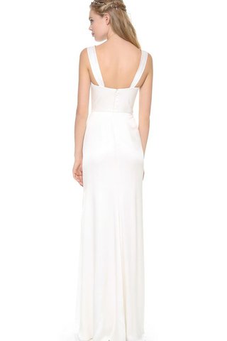Robe de mariée plissé décontracté avec zip avec sans manches a plage - Photo 2