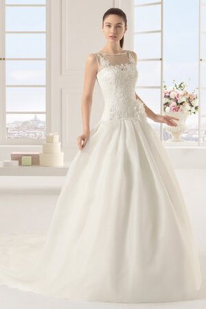 Robe de mariée romantique spécial de mode de bal de col bateau en chute - Photo 1